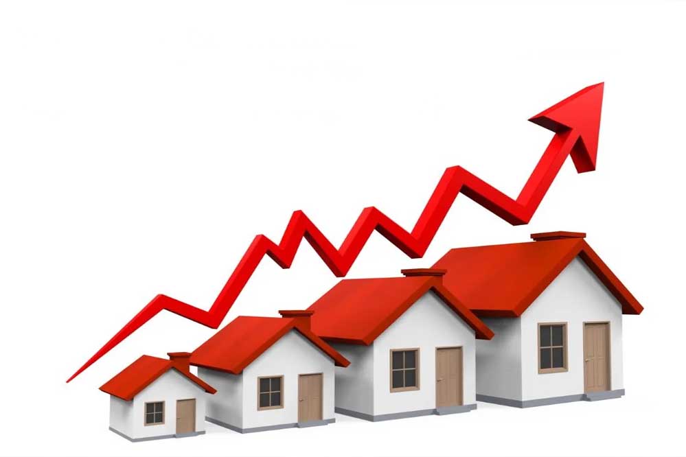 देश में बीते 5 सालों के दौरान देश के टॉप 10 शहरों में मकान की कीमतें तेजी से चढ़ी