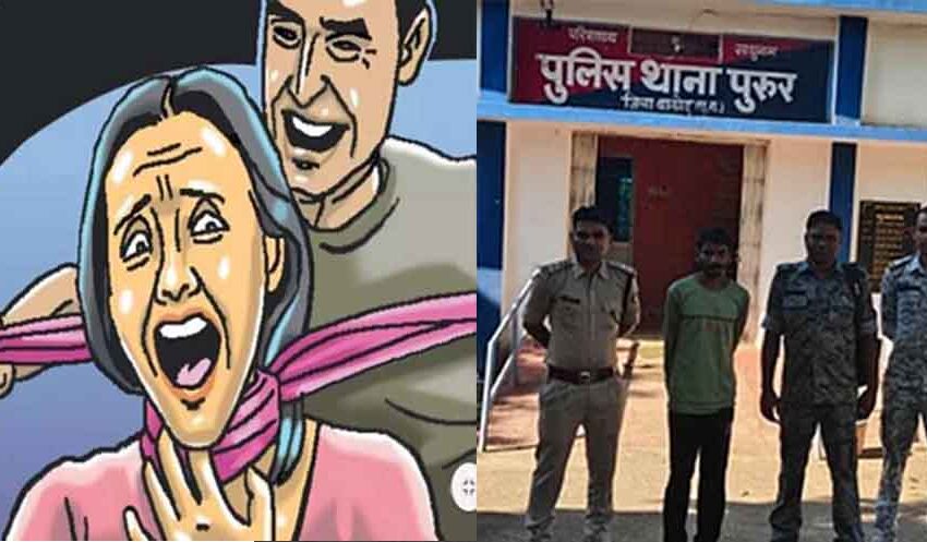  छत्तीसगढ़-बालोद में साड़ी से पत्नी के हाथ-पैर बांधे और गमछे से गला घोंटा