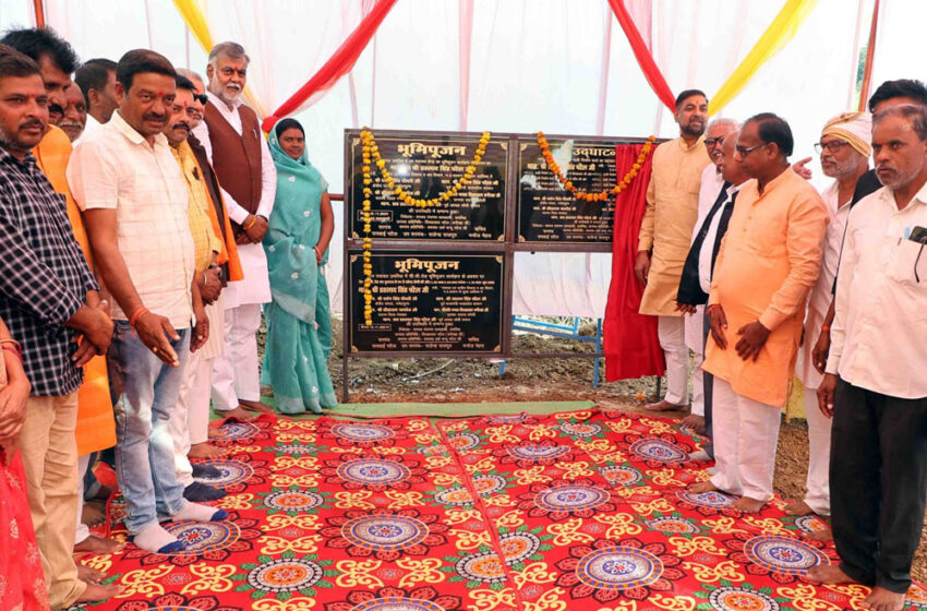  मंत्री पटेल तिंदनी एवं नयाखेड़ा में विभिन्न लोकार्पण एवं भूमि-पूजन के कार्यक्रमों में शामिल हुए