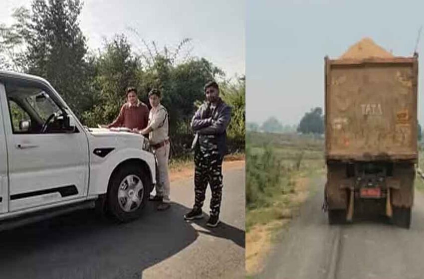  छत्तीसगढ़-बलरामपुर रामानुजगंज में परिवहन विभाग ने ओवरलोड वाहनों पर की कार्रवाई