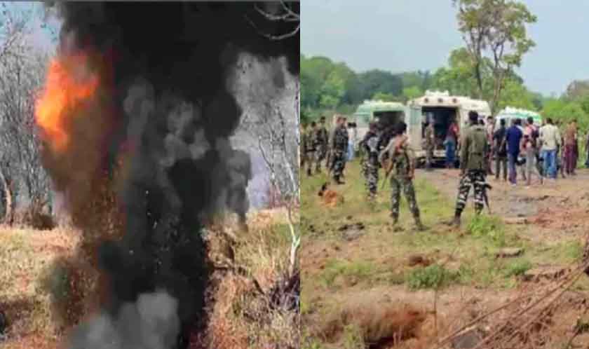  छत्तीसगढ़-बीजापुर में नक्सलियों के आईईडी हमले में सात जवान शहीद और कई घायल