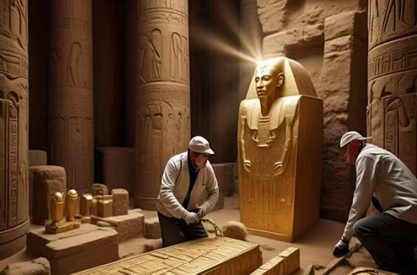  मिस्र के ऐतिहासिक मंदिर में मिला 2600 साल पुराना खजाना, हजारों साल बाद भी सोने की चमक देख लोग हैरान