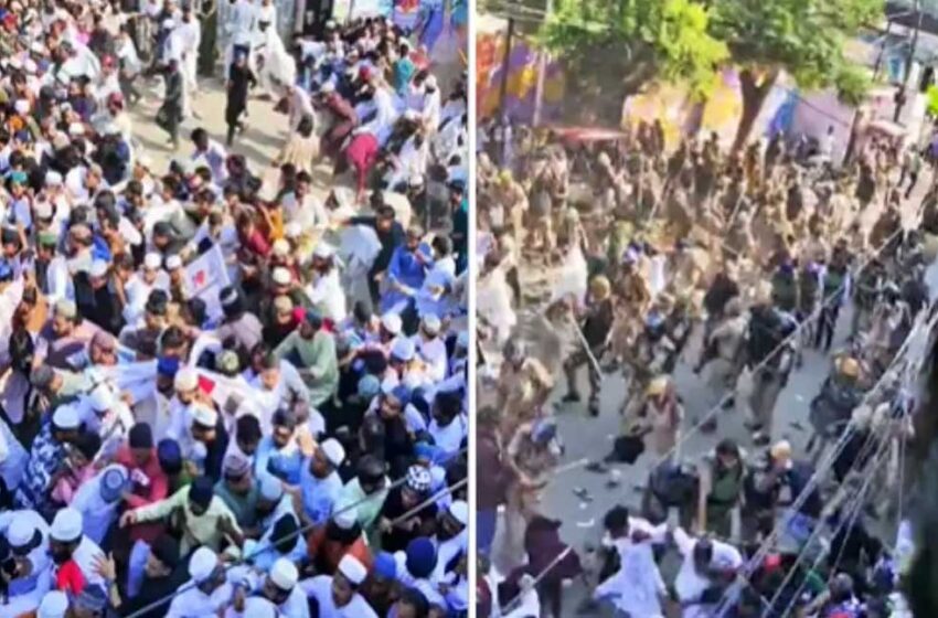  बरेली में नमाज के बाद उपद्रव, माहौल बिगड़ने पर पुलिस ने बरसाईं लाठियां