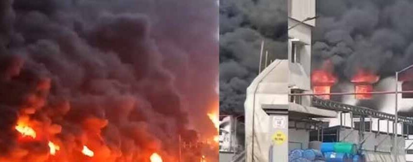  भरूच: फैक्ट्री में लगी आग से मचा हड़कंप, आसमान में उठे धुएं के गुबार