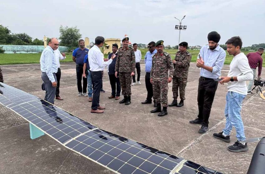  यूपीआईटीएस में सौर ऊर्जा से चलने वाला आधुनिक UAV बना आकर्षण