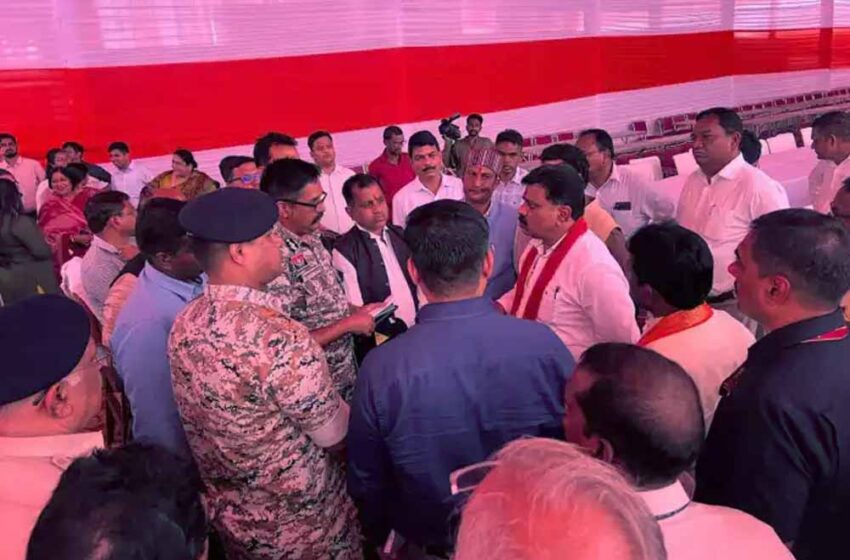  अमित शाह के बस्तर दौरे की तैयारियों का उप मुख्यमंत्री विजय शर्मा ने किया अवलोकन