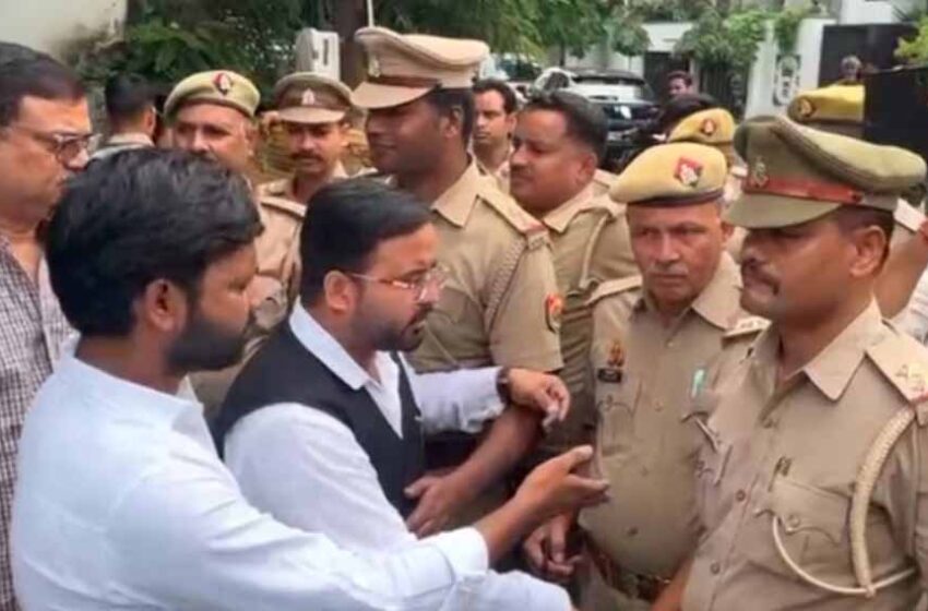  AAP नेताओं की कार्रवाई: बरेली में पुलिस ने घर और दफ्तर पर रोका, संजय सिंह का विरोध जारी