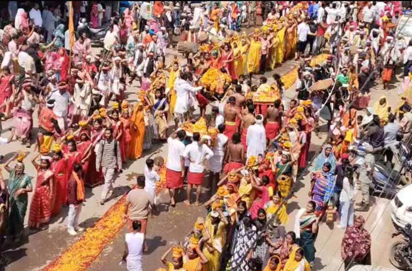  विश्व प्रसिद्ध बस्तर दशहरा: मावली माता की डोली विदाई पर भारी भीड़