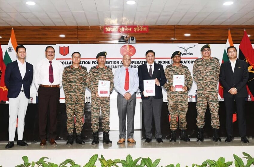  इन्फेंट्री स्कूल महू में ड्रोन सेंटर ऑफ एक्सीलेंस के तहत नई रिसर्च लैब स्थापित