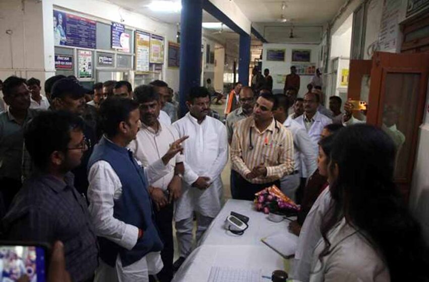  उप मुख्यमंत्री ने किया मझगवां सामुदायिक स्वास्थ्य केन्द्र का औचक निरीक्षण