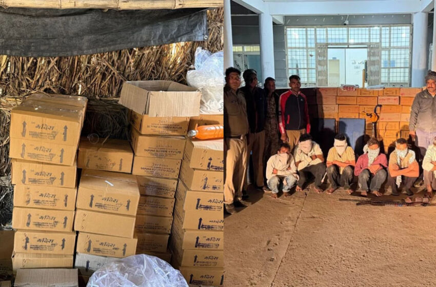  मुरैना में नकली शराब का बड़ा खुलासा, 600 लीटर स्प्रिट, राइफल और कारतूस समेत कई सामान बरामद