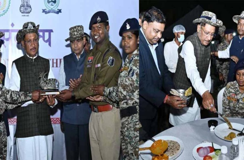  मुख्यमंत्री साय ने नारायणपुर में जवानों के साथ किया रात्रि भोज