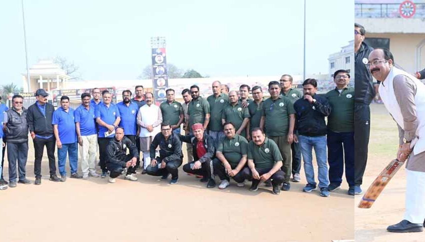  रायपुर इंटर प्रेस क्रिकेट प्रतियोगिता शुरू, संपादकों व पूर्व पदाधिकारियों संग डिप्टी सीएम साव भी मैदान में